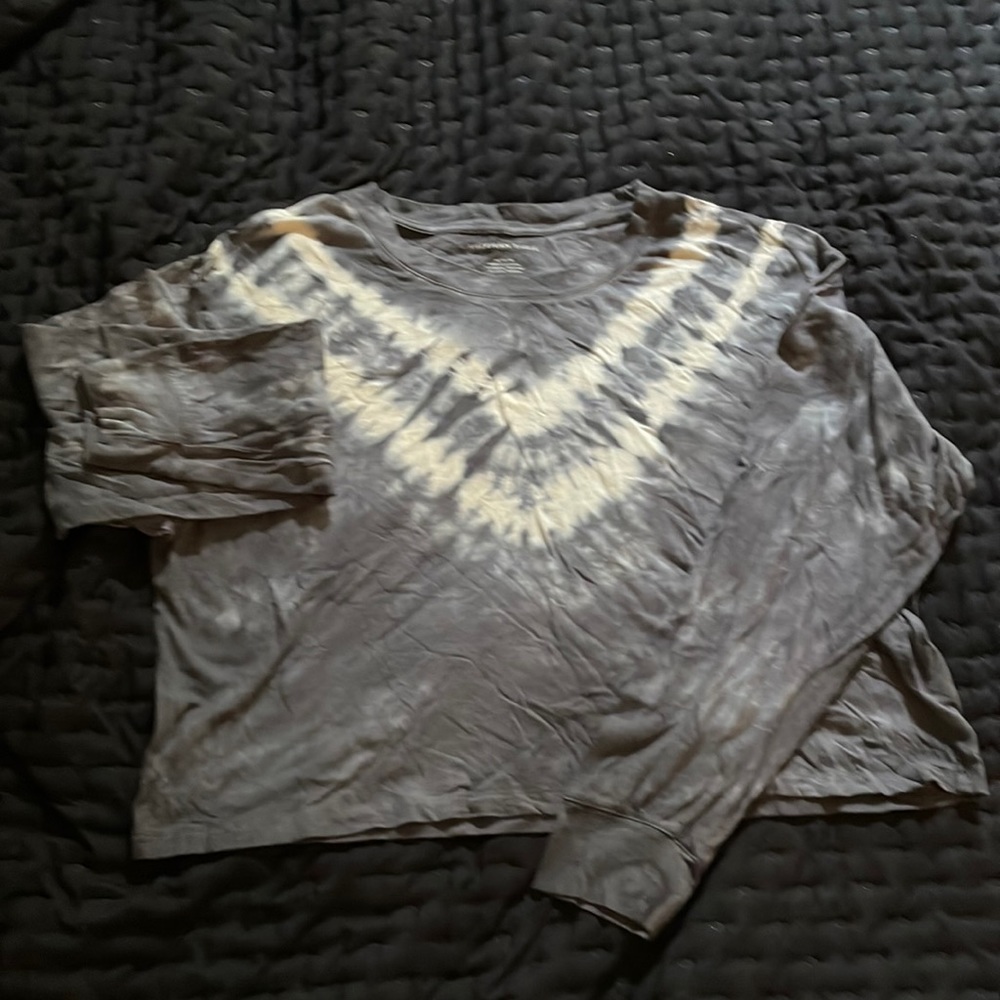 American Eagle Cropped Tie-Dye long sleeve tee - M